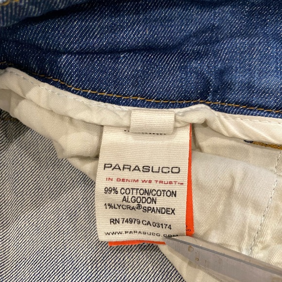 Parasuco Denim Legend Low Rise Bootcut Jeans in Blue Dark Wash - Picture 5 of 8